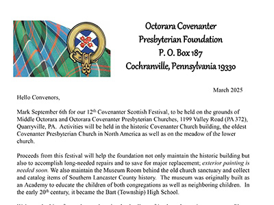 2025 Covenanter Clan Registration Form