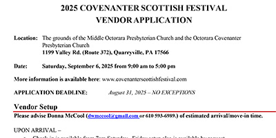Vendor Application Form